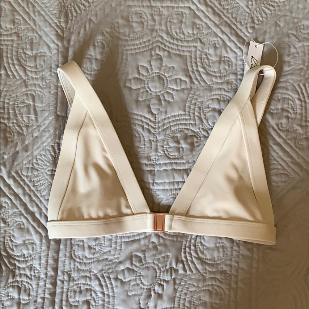 KIRA SWIM nude triangle top